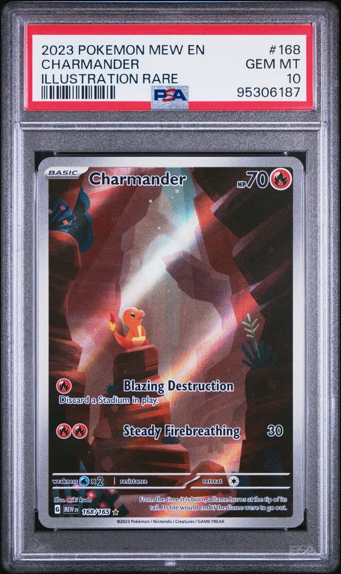 2023 #168 Charmander PSA 10 Mew EN-151