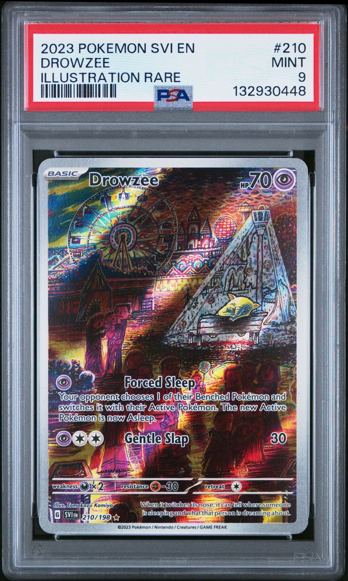 2023 #210 Drowzee PSA 9 Svi EN-Scarlet & Violet Pokemon