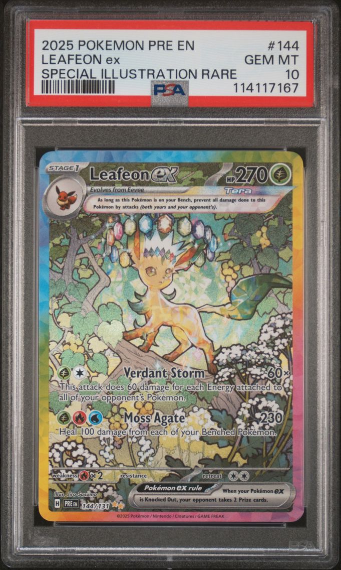 2025 #144 Leafeon EX PSA 10 Pre EN-Prismatic Evolutions