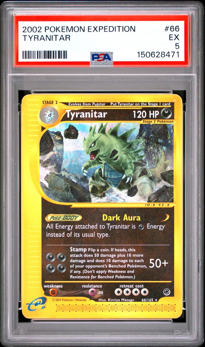 2002 #66 Tyranitar PSA 5 Expedition