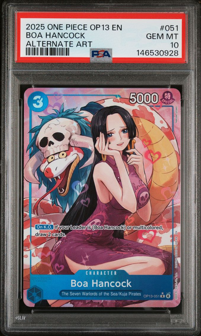 2025 #051 Boa Hancock PSA 10 One Piece OP13-Carrying on His Will