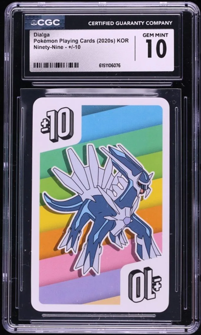 2020 Dialga CGC 10 Pokemon Korean Playing Cards Ninety-Nine