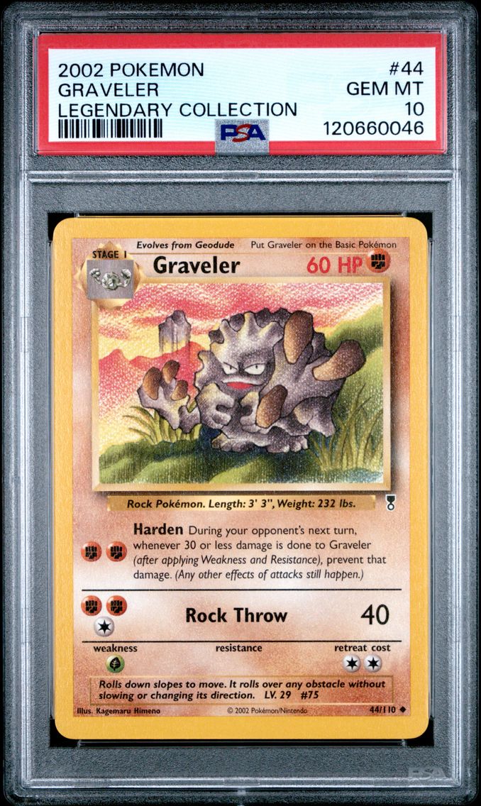 2002 #44 Graveler PSA 10 Legendary Collection Pokemon