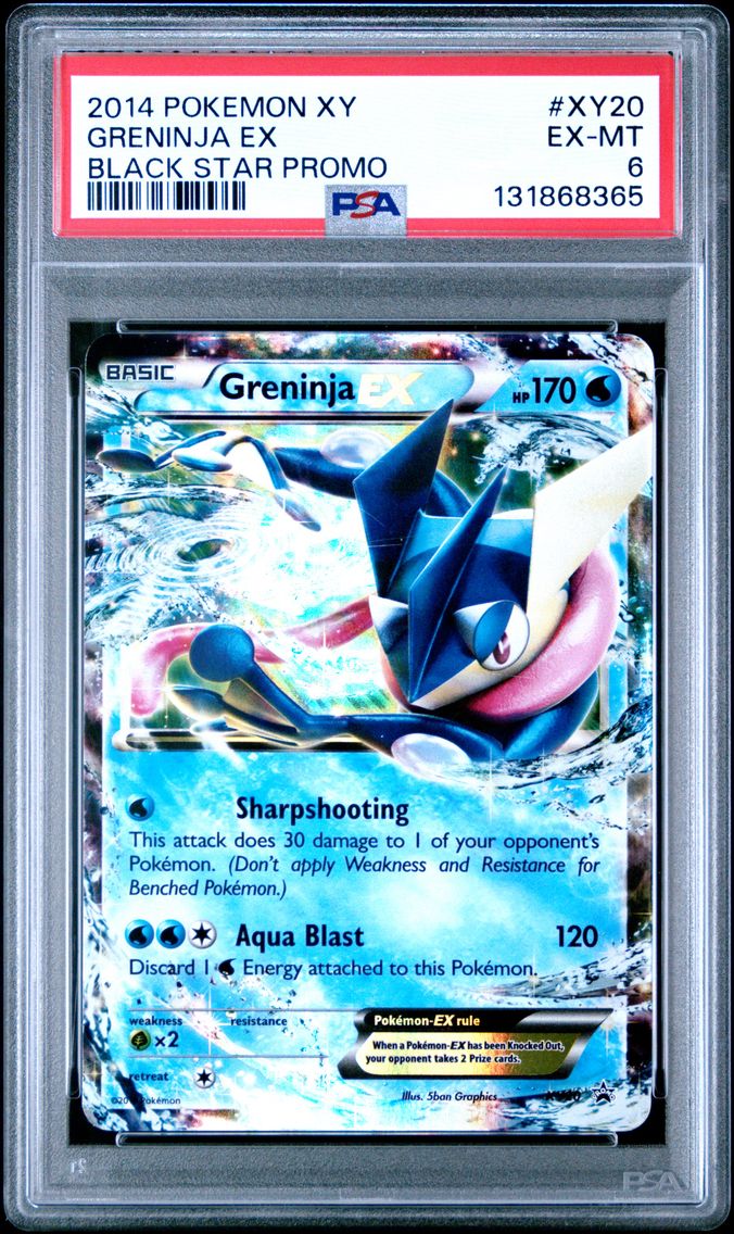 2014 #XY20 Greninja EX PSA 6 XY Black Star Promo Pokemon
