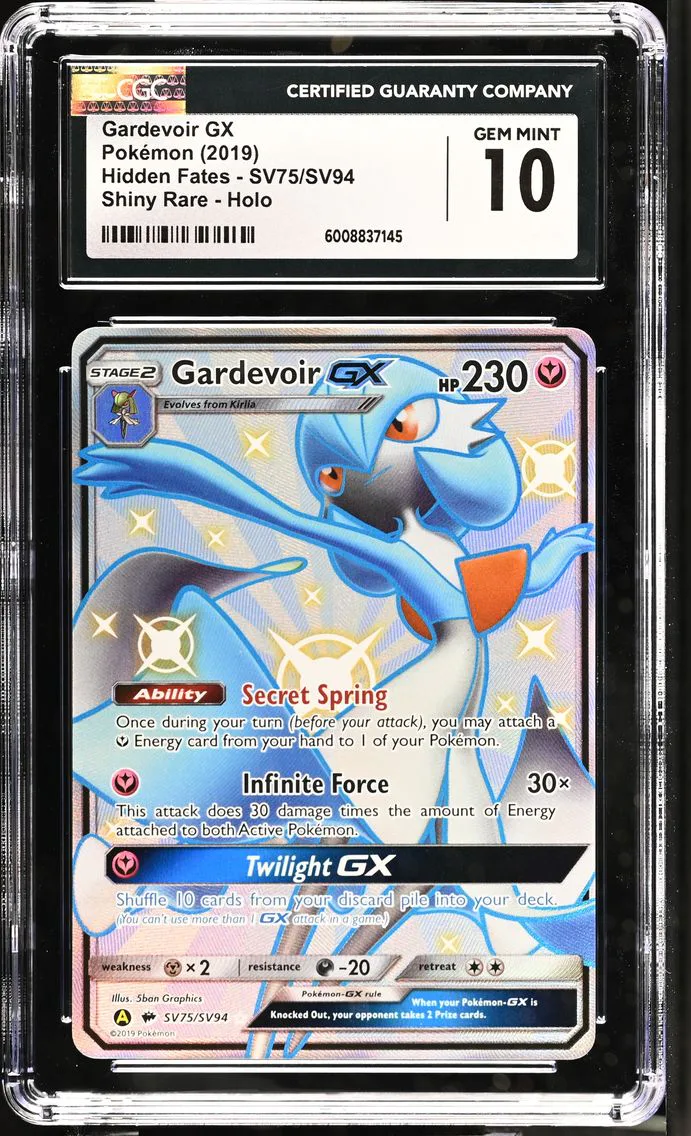 2019 #SV75/SV94 Gardevoir GX CGC 10 Hidden Fates - English