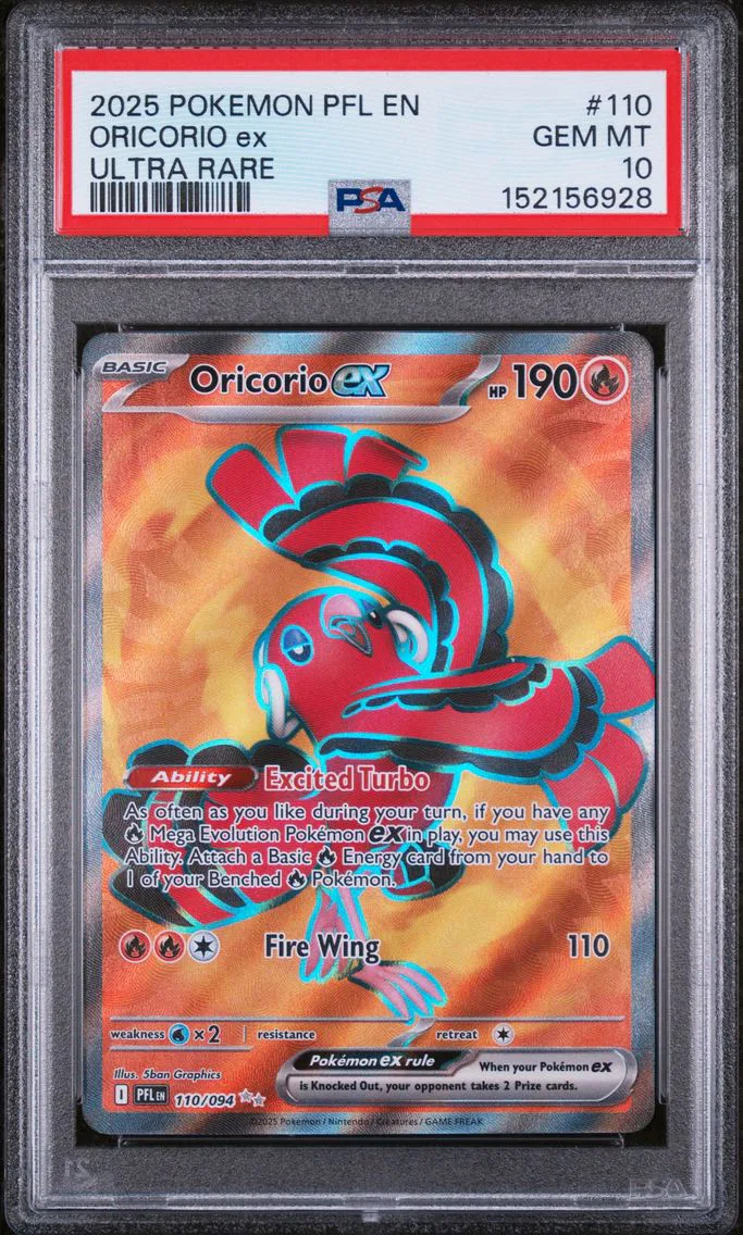 2025 #110 Oricorio EX PSA 10 Pfl EN-Phantasmal Flames