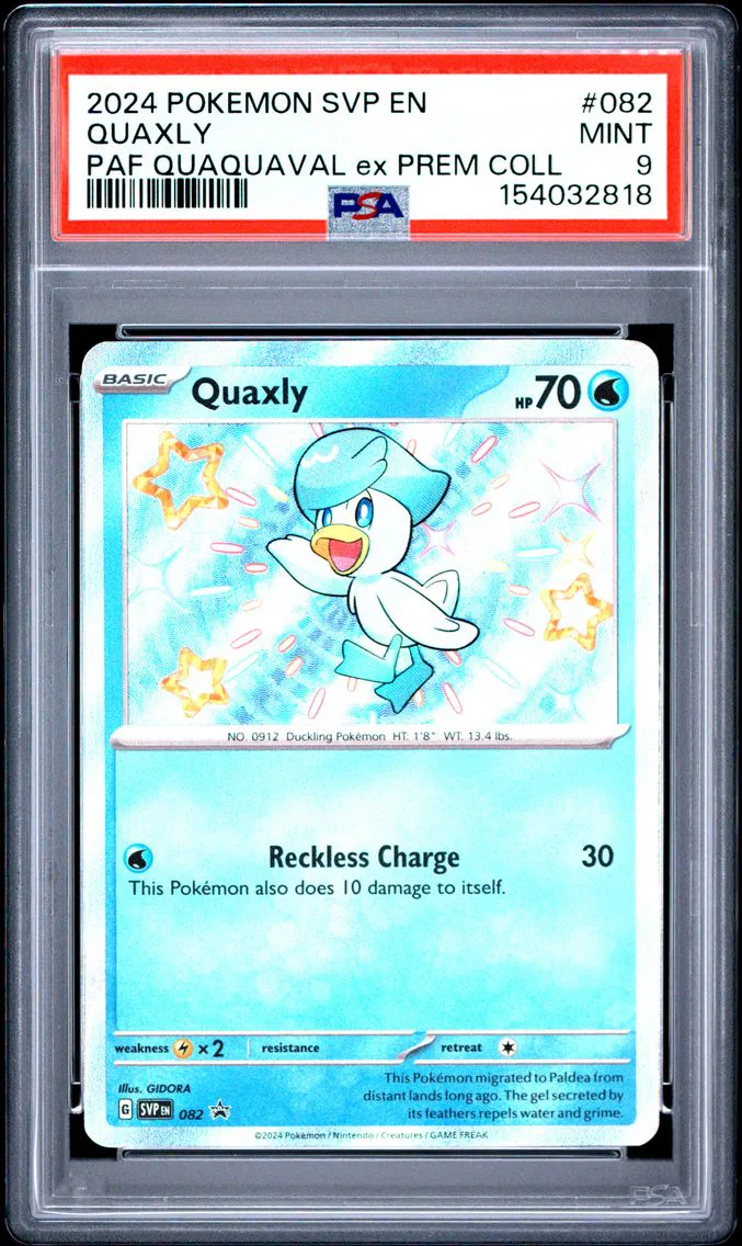 2024 #082 Quaxly PSA 9 Svp EN-SV Black Star Promo