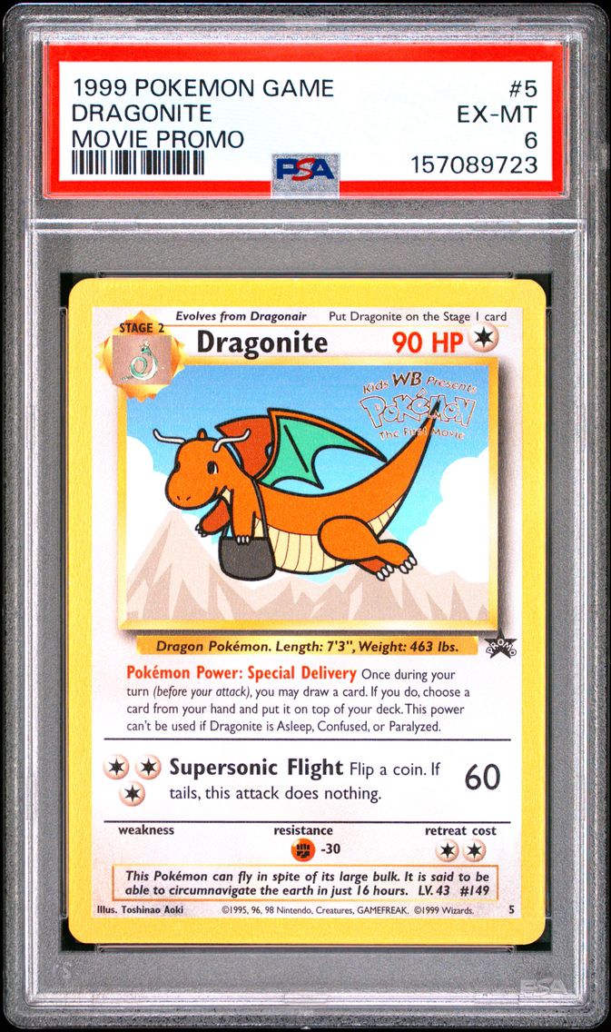 1999 #5 Dragonite PSA 6 Game Movie