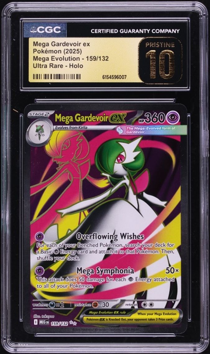 2025 Pokemon Mega Evolution Full Art Mega Gardevoir ex #159 CGC 10 PRISTINE