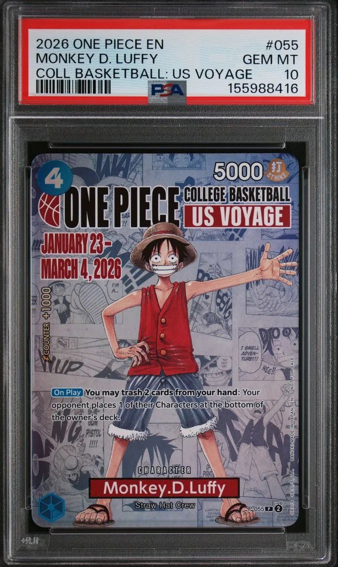 2026 #055 Monkey D. Luffy PSA 10 One Piece Promos