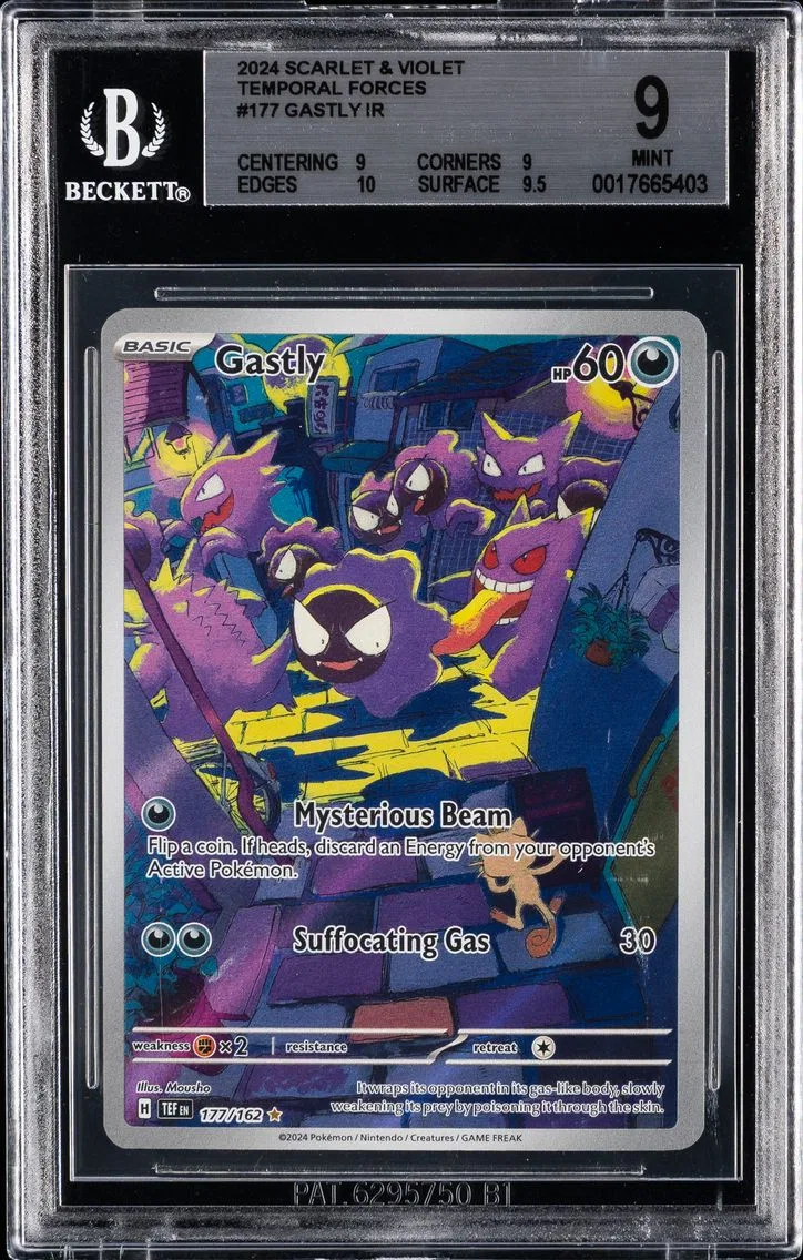 2024 #177 Gastly BGS 9 Tef EN-Temporal Forces Pokemon