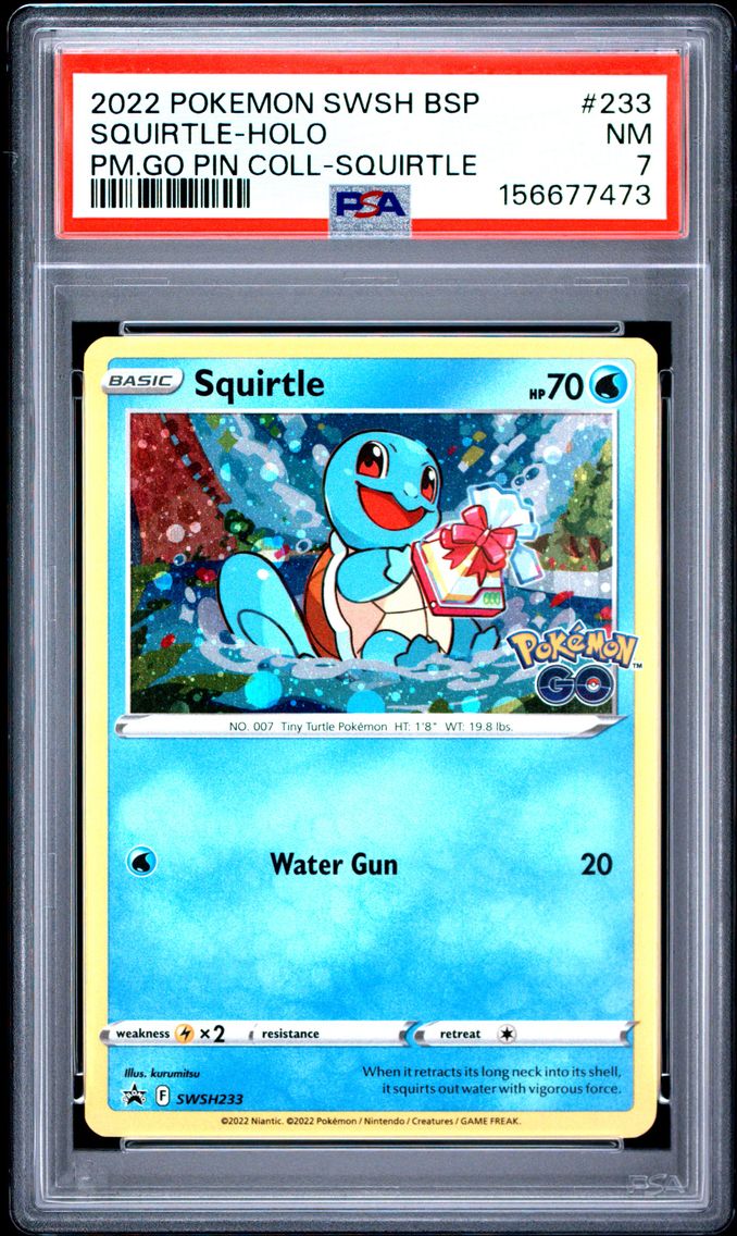 2022 #233 Squirtle-Holo PSA 7 Swsh Black Star Promo
