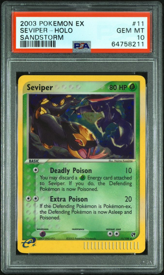2003 #11 Seviper-Holo PSA 10 EX Sandstorm