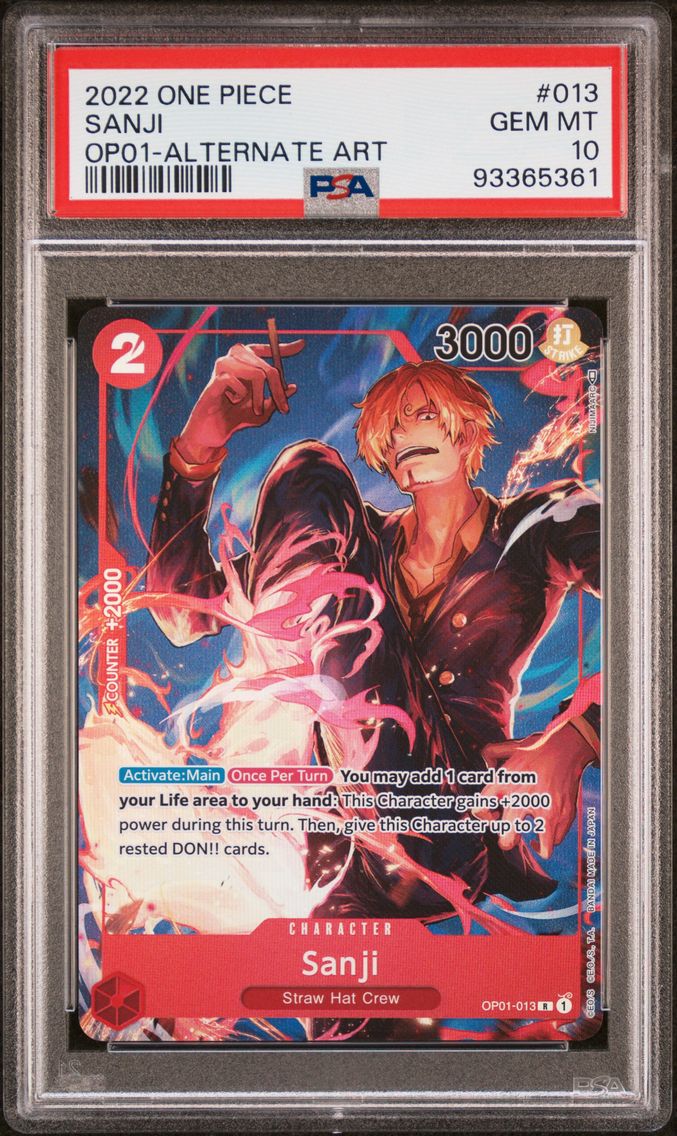 2022 #013 Sanji PSA 10 One Piece OP01-Romance Dawn