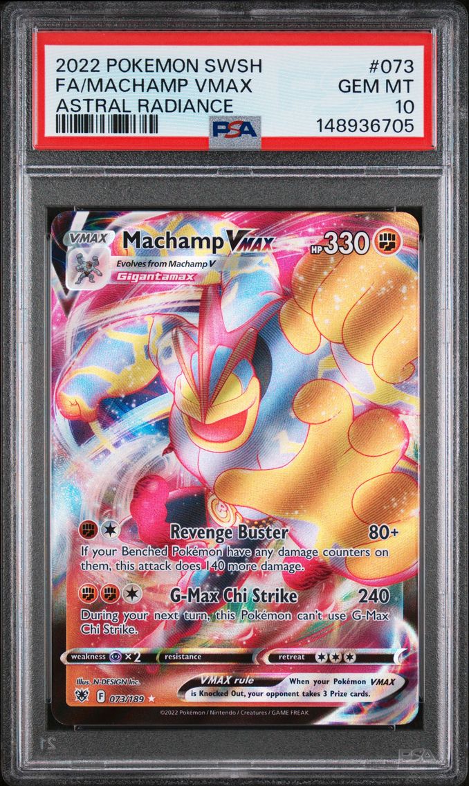 2022 #073 Full Art/Machamp Vmax PSA 10 Sword & Shield Astral Radiance