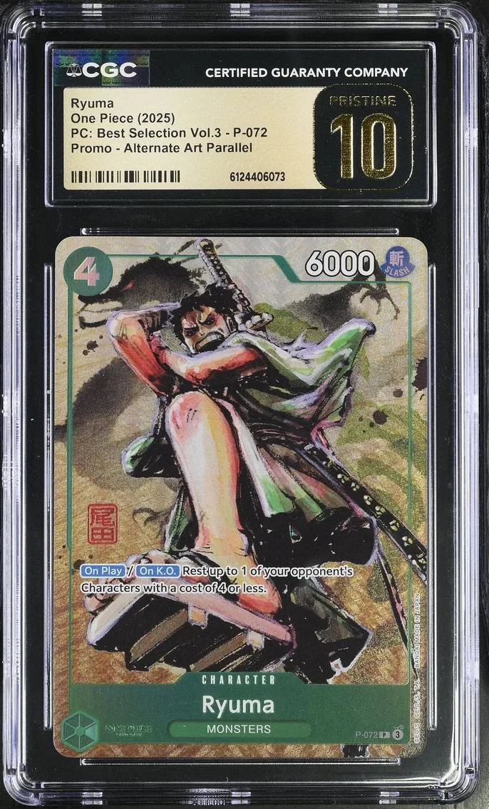 2025 #P-072 Ryuma CGC 10 Pristine Premium Collection Best Selection Vol.3 - English