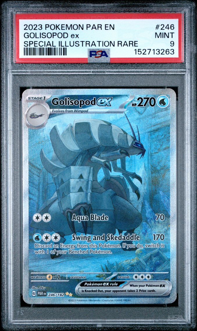 2023 #246 Golisopod EX PSA 9 Par EN-Paradox Rift Pokemon