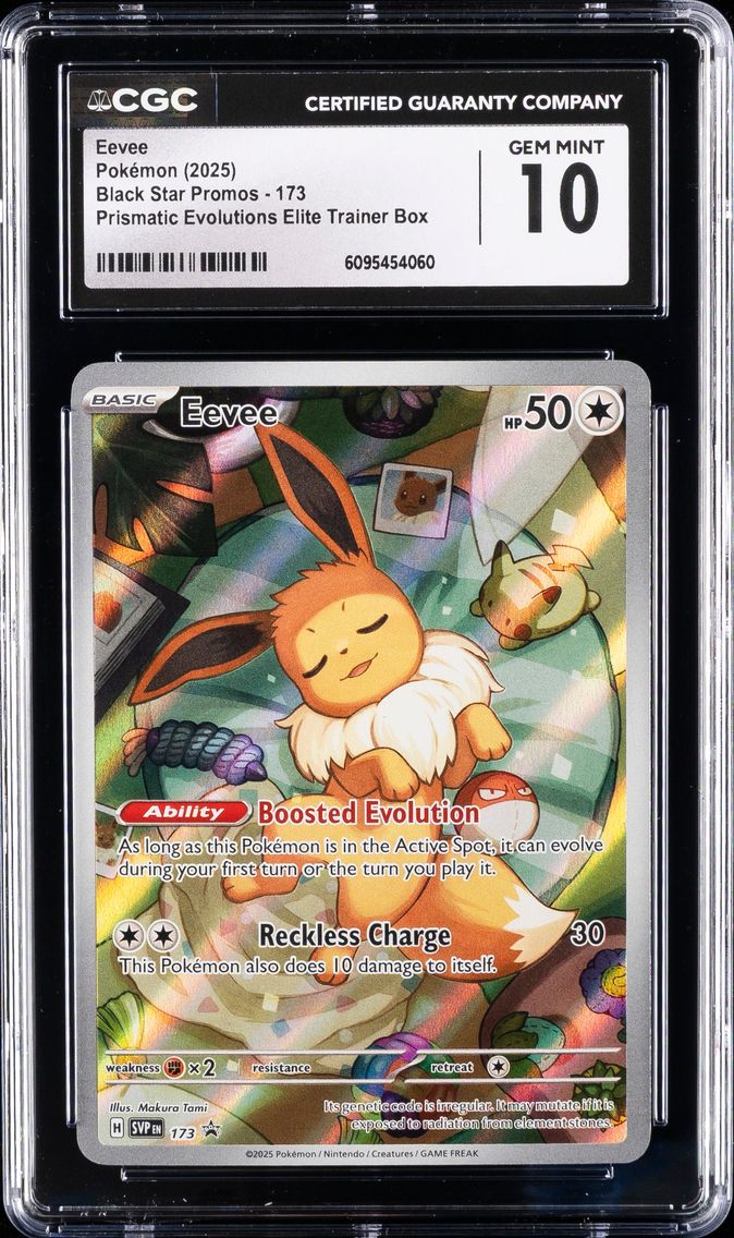 2025 #173 Eevee CGC 10 Svp EN-SV Black Star Promo Pokemon