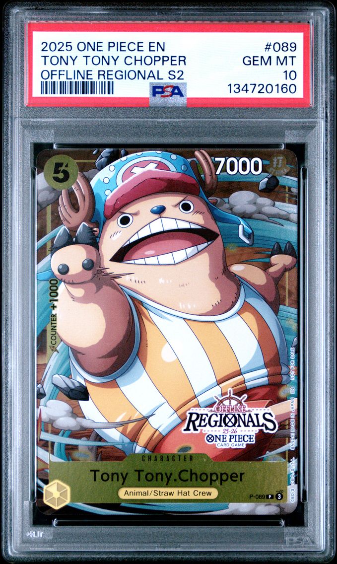 2025 #089 Tony Tony Chopper PSA 10 One Piece Offline Regionals Pack 2025 Season 2