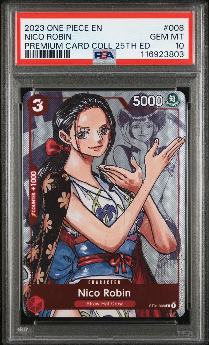 2023 #008 Nico Robin PSA 10 One Piece Premium Card Collection 25th Edition