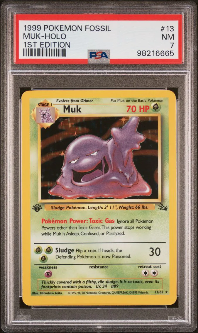 1999 #13 Muk-Holo 1st Edition PSA 7 Fossil