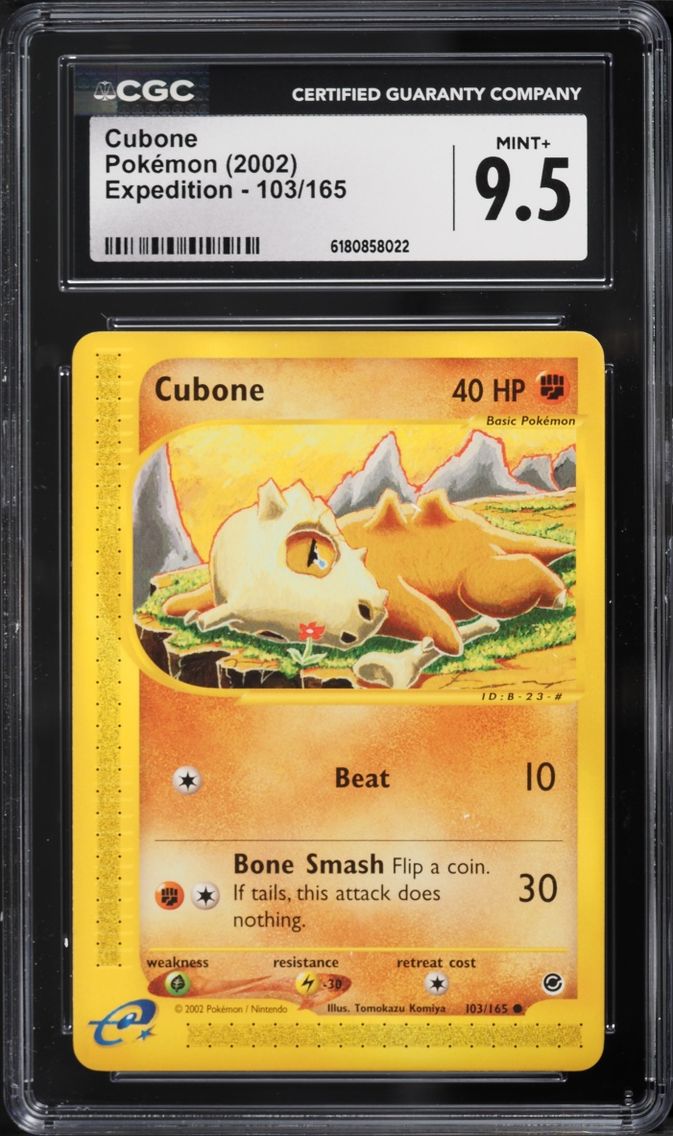 2002 Pokemon Expedition Cubone #103 CGC 9.5 MINT+