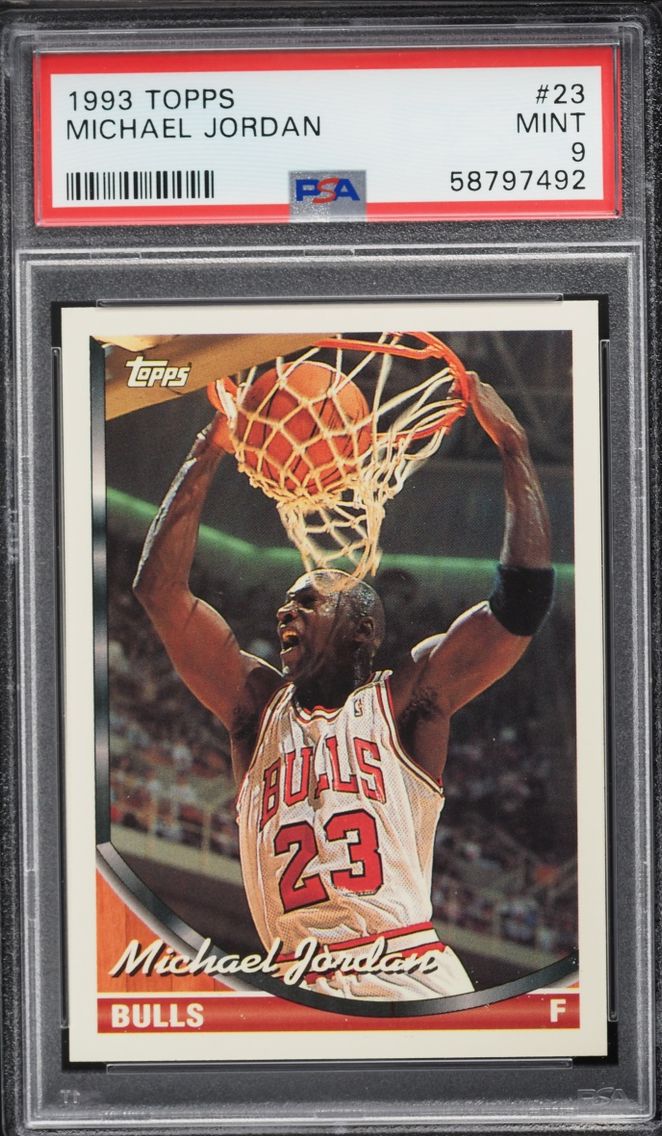 1993 #23 Michael Jordan PSA 9 Topps Basketball