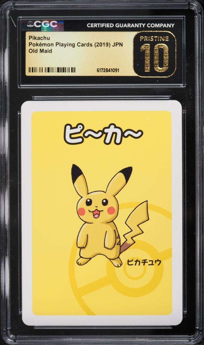 2019 Pokemon Japanese Playing Cards Old Maid Pikachu CGC 10 PRISTINE