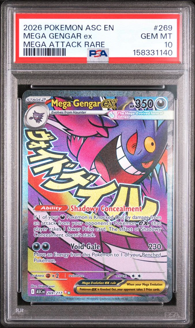 2026 #269 Mega Gengar EX PSA 10 Asc EN-Ascended Heroes