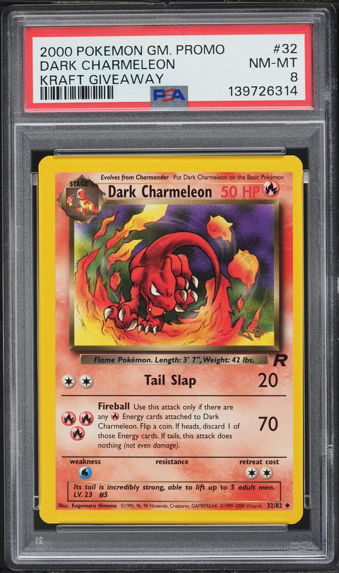 2000 #32 Dark Charmeleon PSA 8 Game Promo Pokemon