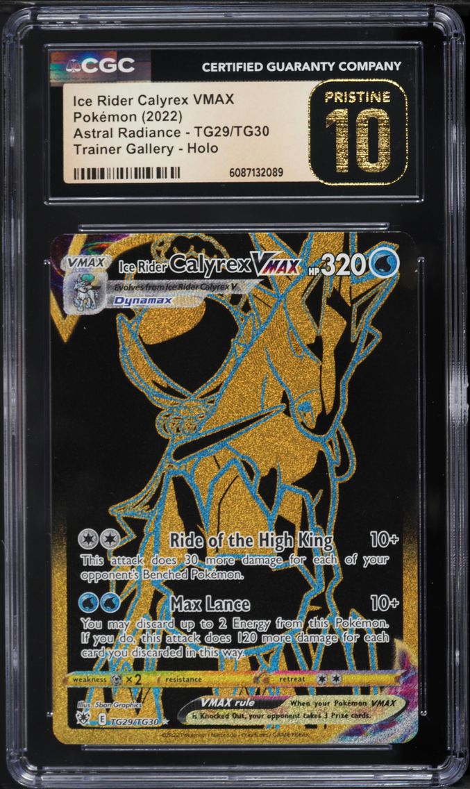 2022 #TG29 Full Art/Ice Rider Calyrex Vmax CGC 10 Pristine Sword & Shield Astral Radiance Pokemon