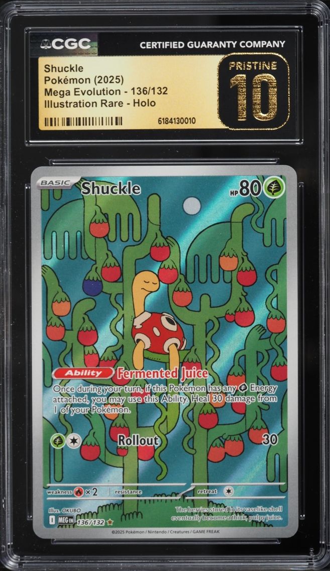 2025 #136 Shuckle CGC 10 Pokemon Mega Evolution IR