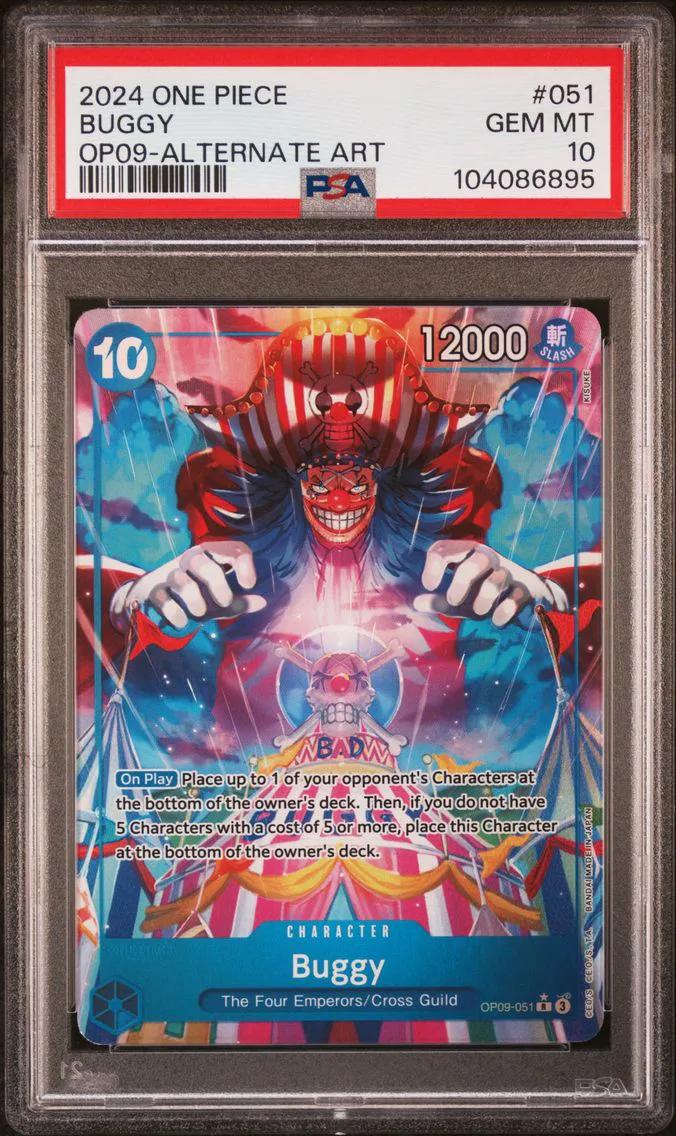 2024 #051 Buggy PSA 10 One Piece OP09-Emperors in the New World