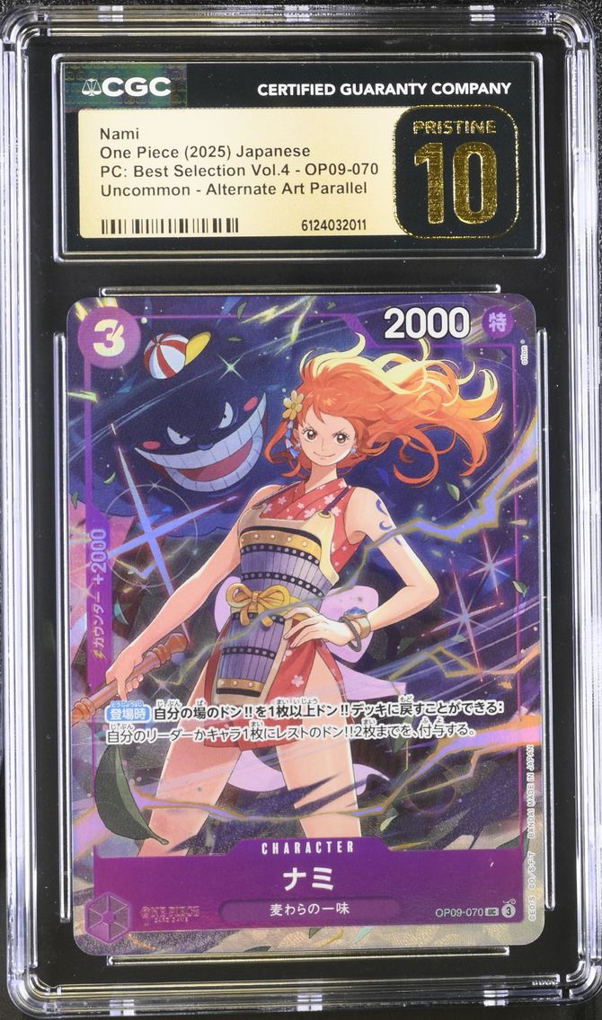 2025 #OP09-070 Nami CGC 10 Pristine Premium Collection Best Selection Vol.4 - Japanese