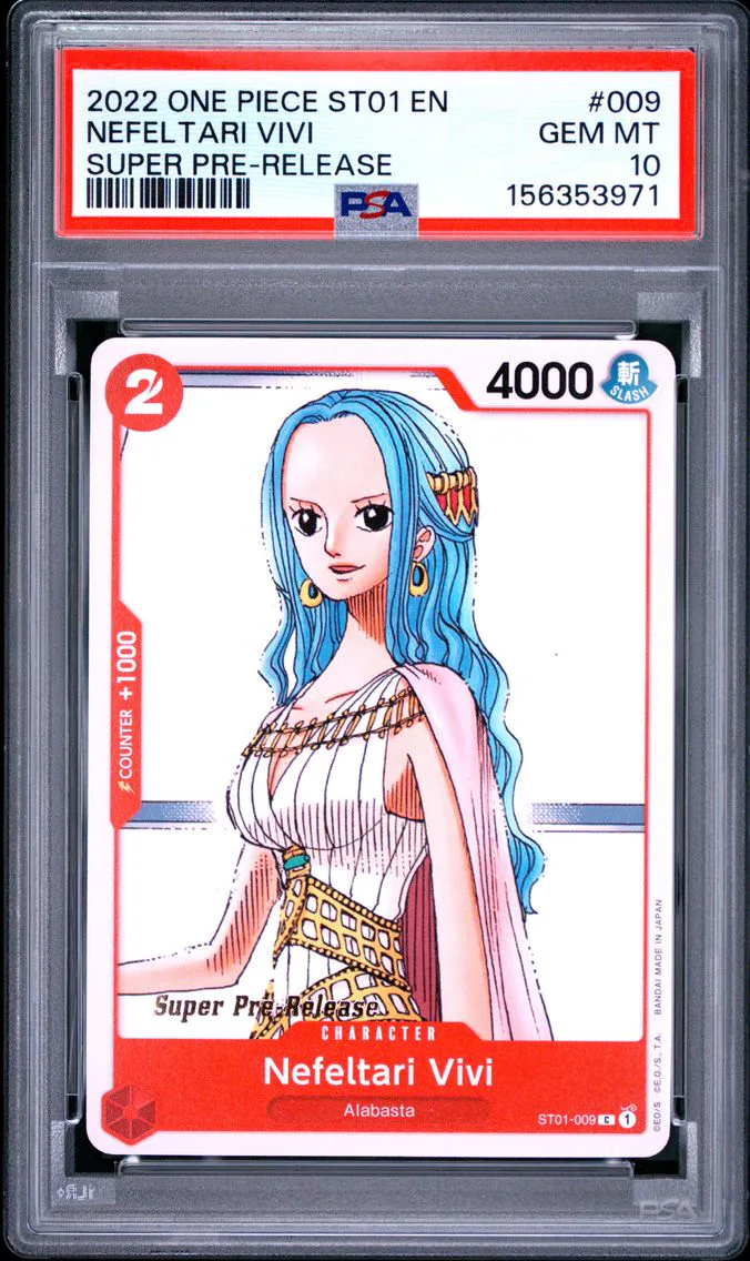 2022 #009 Nefeltari Vivi PSA 10 One Piece Starter Deck ST01-Straw Hat Crew