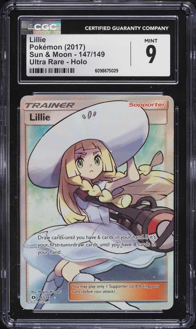 2017 Pokemon Sun & Moon Full Art Lillie #147 CGC 9 MINT