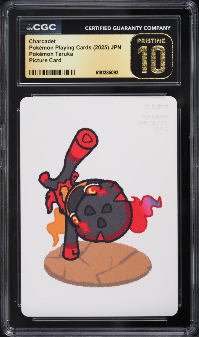 2025 Pokemon Japanese Playing Cards Taruka Picture Charcadet CGC 10 PRISTINE
