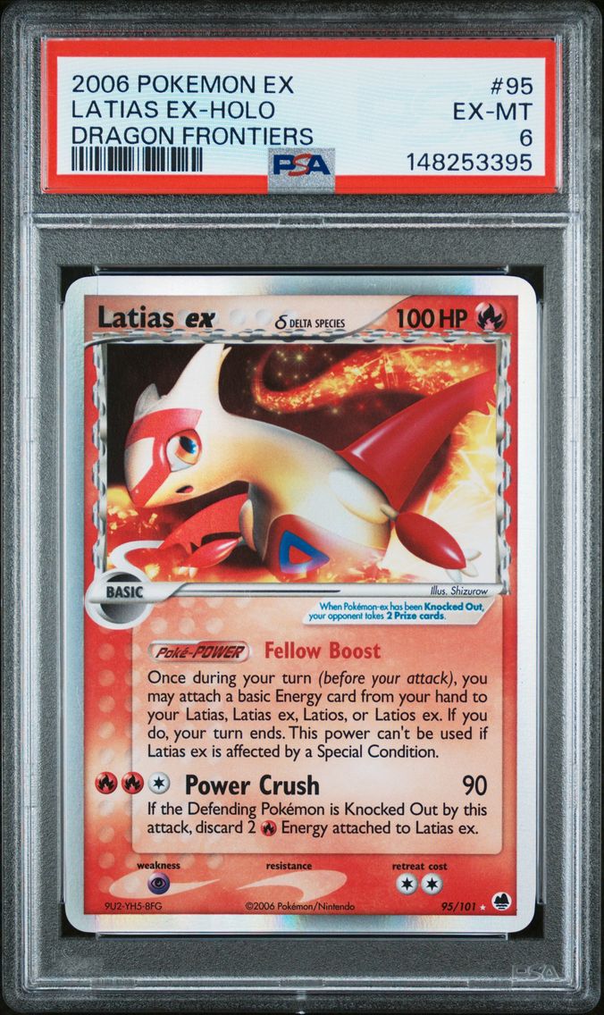 2006 #95 Latias EX-Holo PSA 6 EX Dragon Frontiers