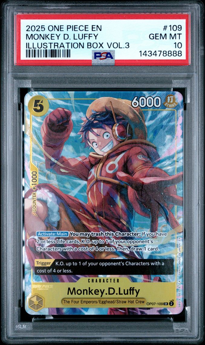 2025 #109 Monkey D. Luffy PSA 10 One Piece Promos
