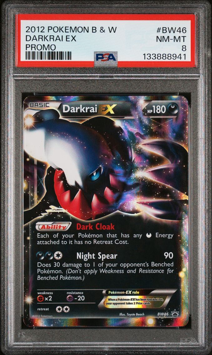 2012 #BW46 Darkrai EX PSA 8 Black & White Promo