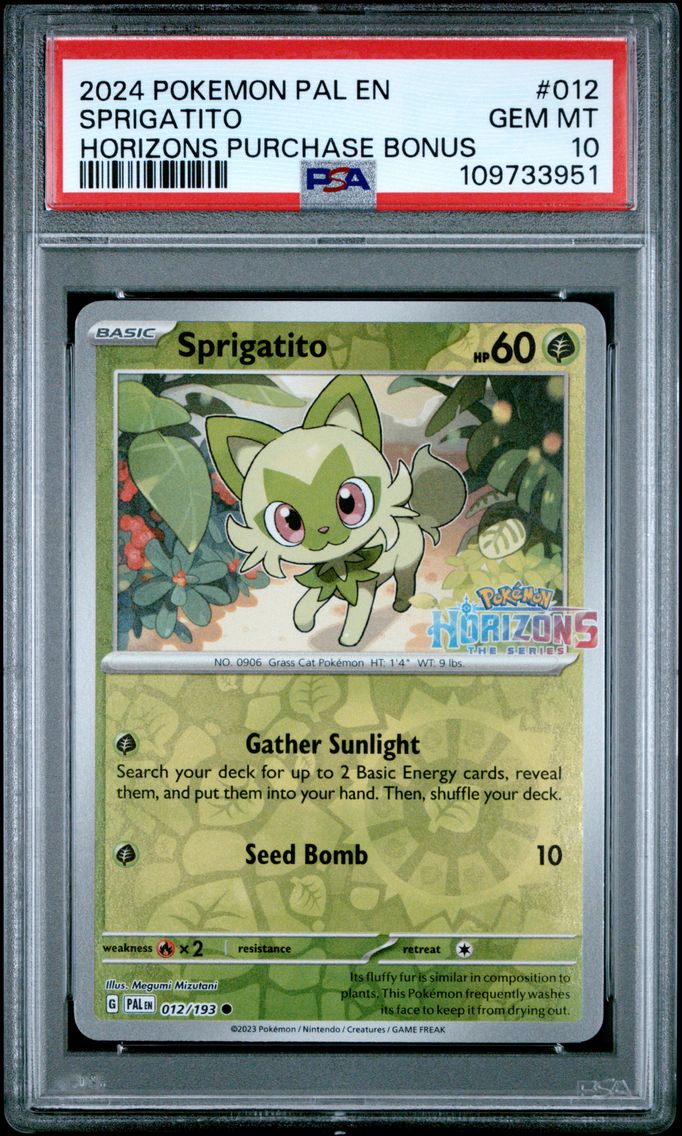 2024 #012 Sprigatito PSA 10 Pal EN-Paldea Evolved Pokemon