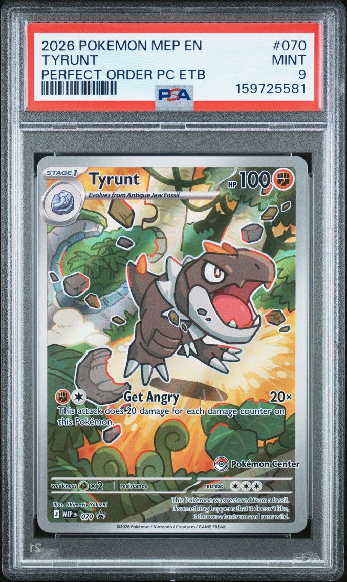 2026 #070 Tyrunt PSA 9 Mep EN-Me Black Star Promo