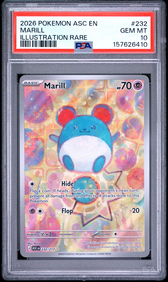 2026 #232 Marill PSA 10 Asc EN-Ascended Heroes