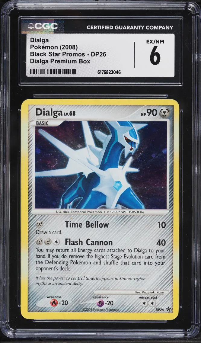 2008 Pokemon Diamond & Pearl Black Star Promo Dialga #DP26 CGC 6 EXMT
