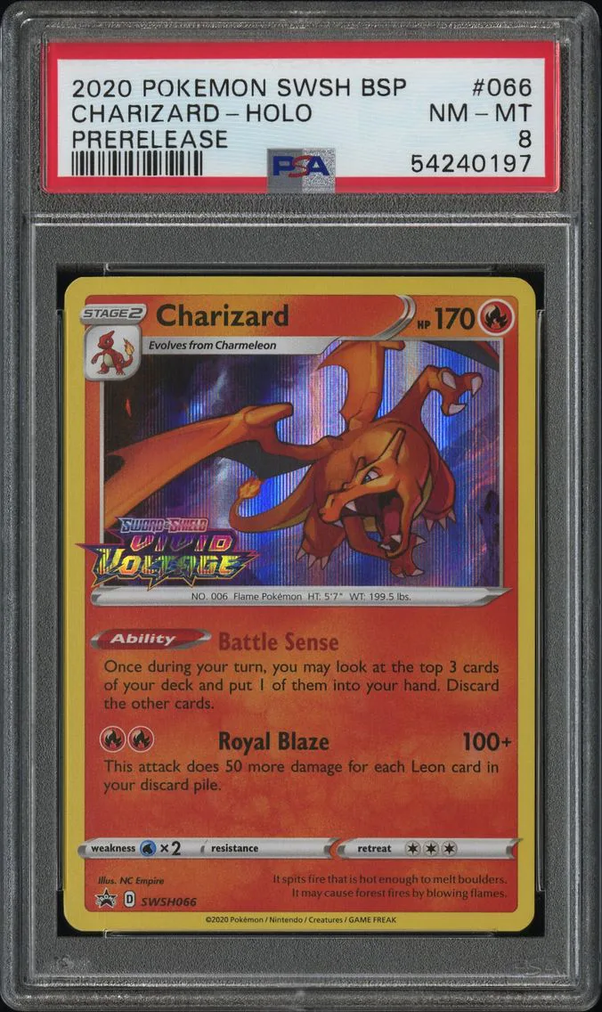 2020 #066 Charizard-Holo PSA 8 Swsh Black Star Promo
