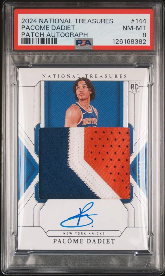 2024 #144 Pacome Dadiet PSA 8 Panini National Treasures