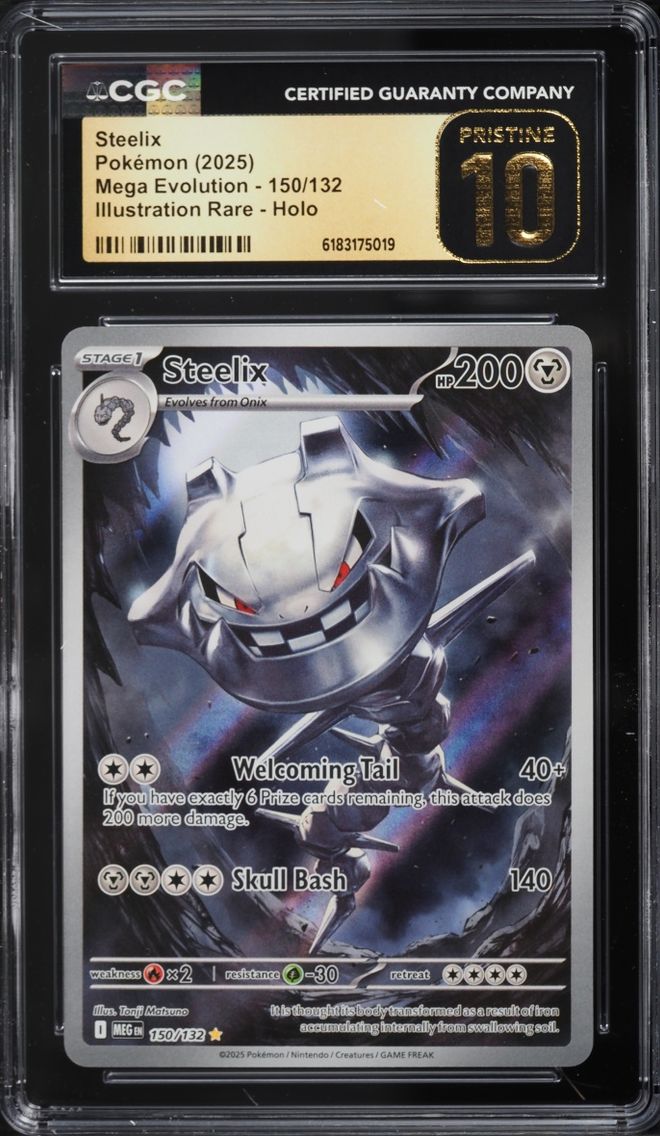 2025 #150 Steelix CGC 10 Pokemon Mega Evolution IR