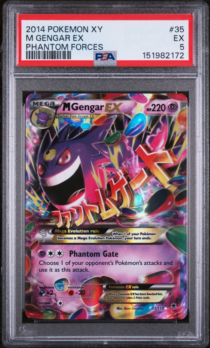 2014 #35 M Gengar EX PSA 5 XY Phantom Forces