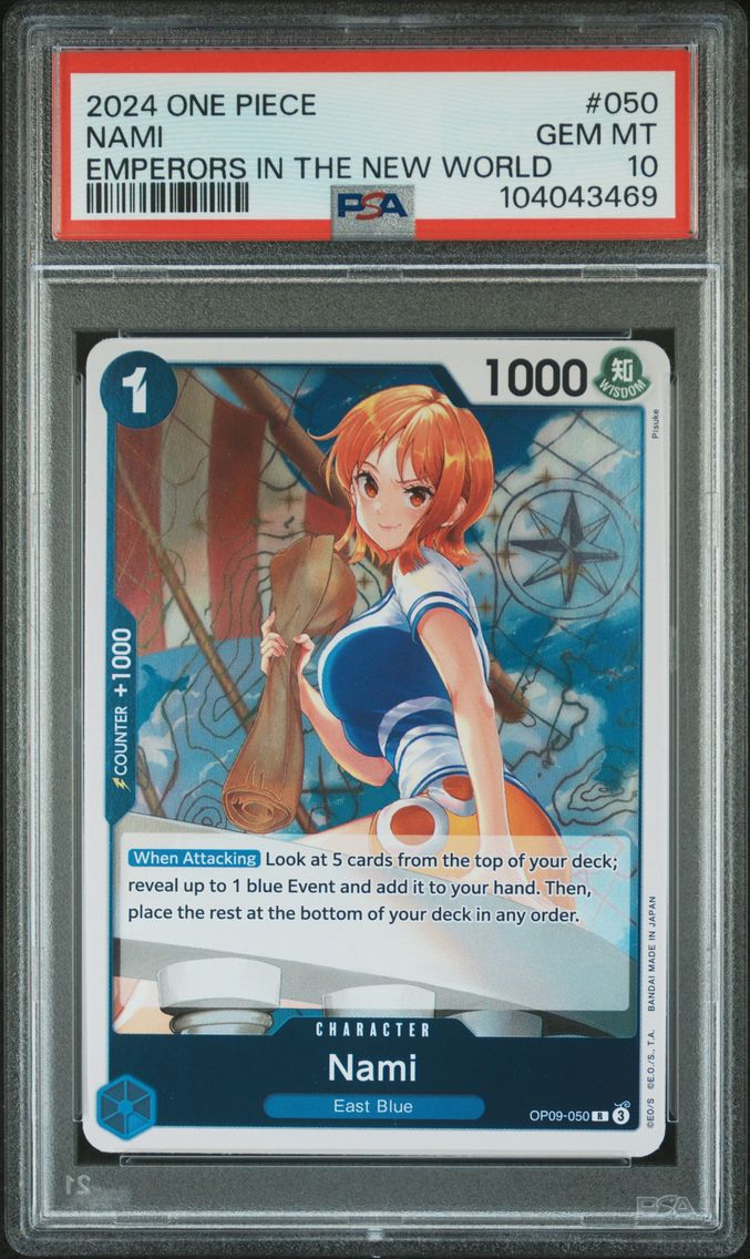 2024 #050 Nami PSA 10 One Piece OP09-Emperors in the New World