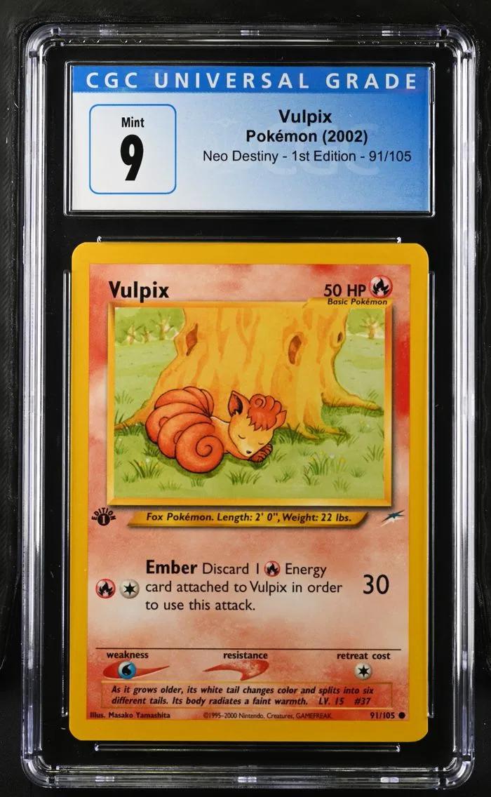 2002 #91 Vulpix CGC 9 Neo Destiny - 1st Edition - English